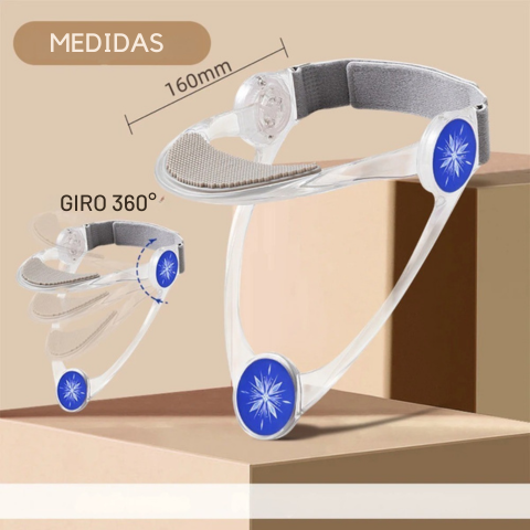 Soporte cervical ajustable - Alivia los dolores de cuello, la postura de la cabeza y tiene un diseño ergonómico - ¡Cómodo y practico!