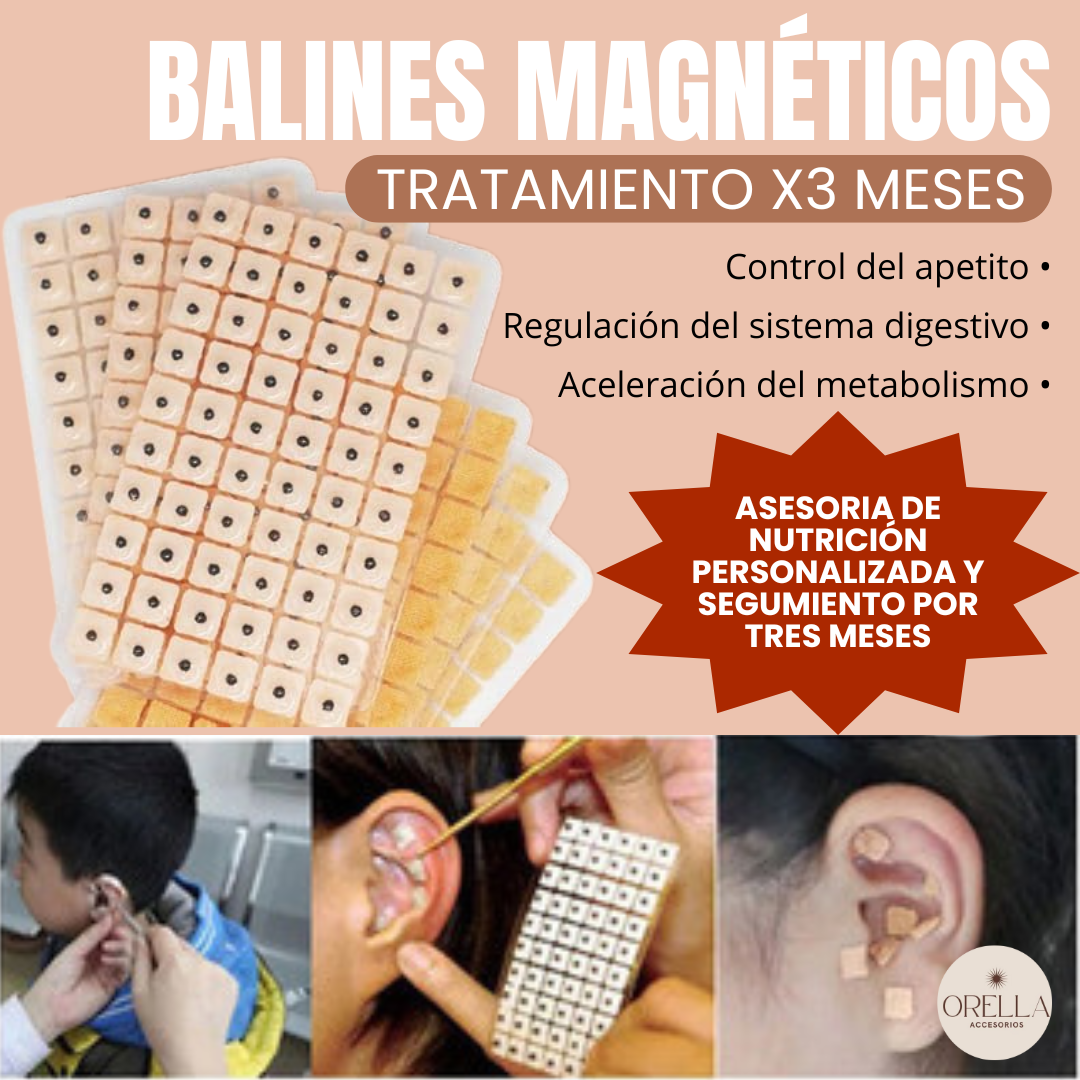 ⭐ TRATAMIENTO X 3 MESES CON BALINES MAGNÉTICOS (480 BALINES)  ¡CONTROLA LA ANSIEDAD Y REDUCE TALLAS RÁPIDAMENTE ✨+ GUÍA DE COLOCACIÓN + PDF DE HÁBITOS SALUDABLES + ASESORIA DE NUTRICIÓN PERSONALIZADA Y SEGUMIENTO POR TRES MESES + RESULTADOS GARANTIZADOS