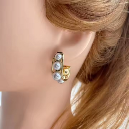 ARETES PERLAS ELEGANCIA ¡UN ESTILO ÚNICO! + ENVÍO GRATIS