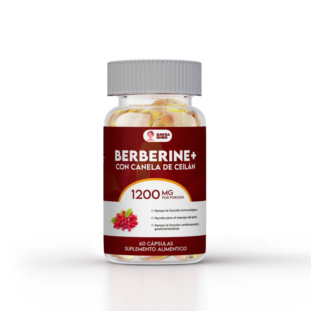 Suplemento berberina 1200 mg - Ayuda a controlar el azúcar, mejora la insulina del cuerpo, reduce colesterol y triglicéridos - ¡Mejora tu calidad de vida hoy!