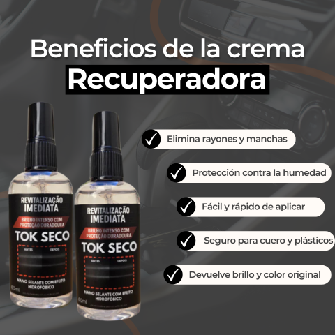 Revitalizador tok seco - Restaura rayones, manchas, humedad y plástico - ¡Volverás a tenerlo como nuevo!