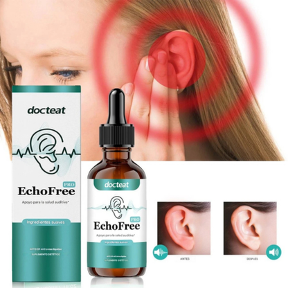Gotas echofree PAGA 1 LLEVA 2 - Alivia el molesto tinnitus sin terapia de sonido, fortalece el tímpano y promueve una mejor calidad de descanso