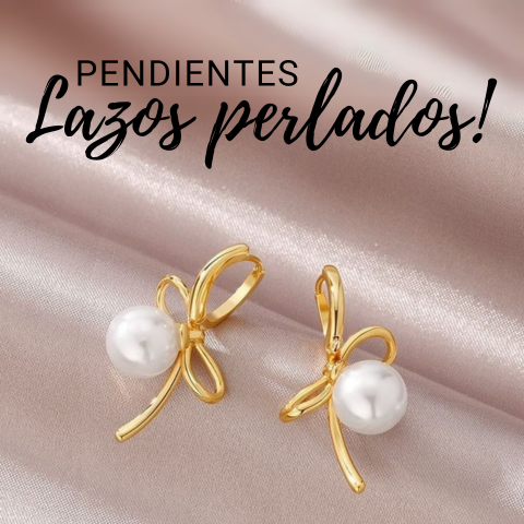 PENDIENTES LAZOS PERLADOS ¡EL REGALO PERFECTO! + ENVÍO GRATIS.