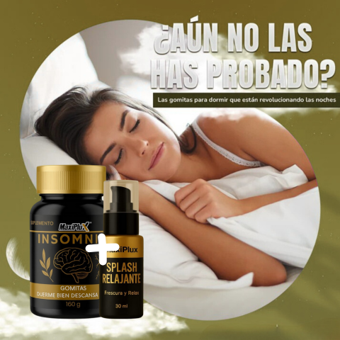 🌙MAXIPLUS GOMITAS + SPLASH ¡DESCANSO PROFUNDO, ENERGÍA RENOVADA✨! + ENVÍO GRATIS