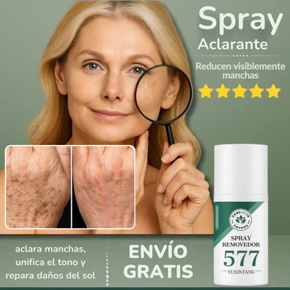 Spray aclarante 577 - Despigmenta la piel, Repara los daños causados por el sol y Seguro para todos tipo de piel - ¡Gran promo 2 unidades!