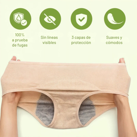 Pantys para la incontinencia - Trae 3 capas de absorción para 24h de protección, elimina olores y viene pack de 3 unidades