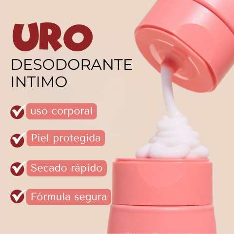 CREMA URO DESODORANTE INTIMO ¡FRESCURA TOTAL! + ENVÍO GRATIS