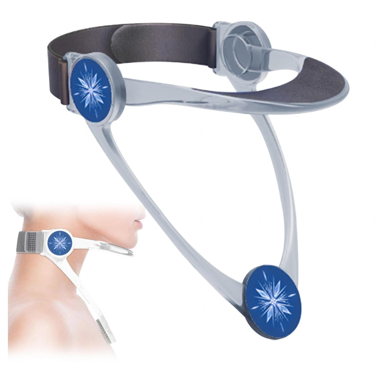 Soporte cervical ajustable - Alivia los dolores de cuello, la postura de la cabeza y tiene un diseño ergonómico - ¡Cómodo y practico!