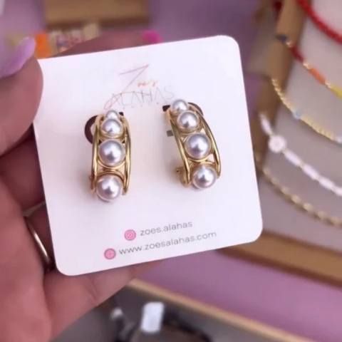ARETES PERLAS ELEGANCIA ¡UN ESTILO ÚNICO! + ENVÍO GRATIS