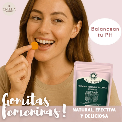 Gomitas femeninas - mejora tu salud vaginal, te balancea el PH y te quita el mal olor - ¡Mantén tu florecita saludable!