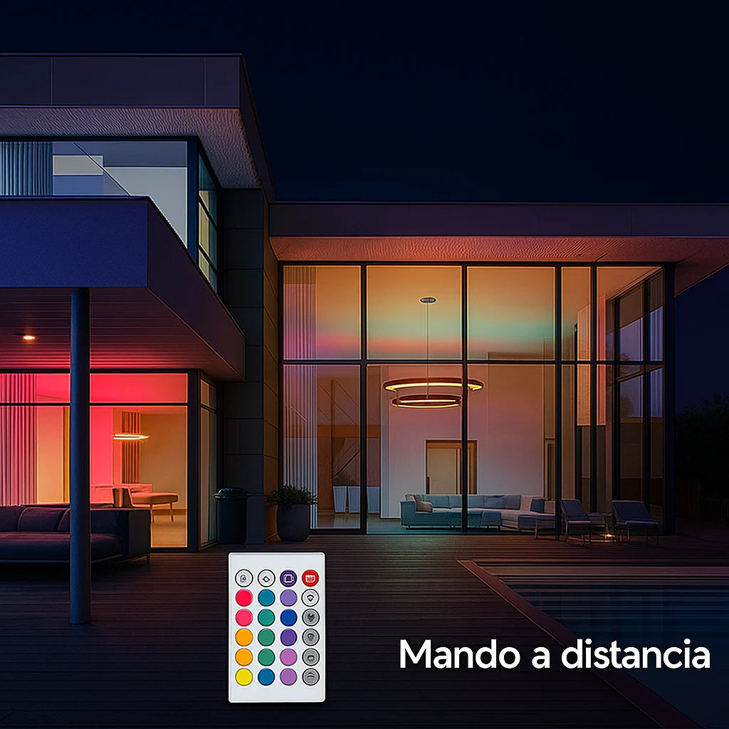 Luces RGB para navidad  Con control remoto, trae variedad de colores y efectos - ¡No dejes que se te haga tarde para comprar tus luces!