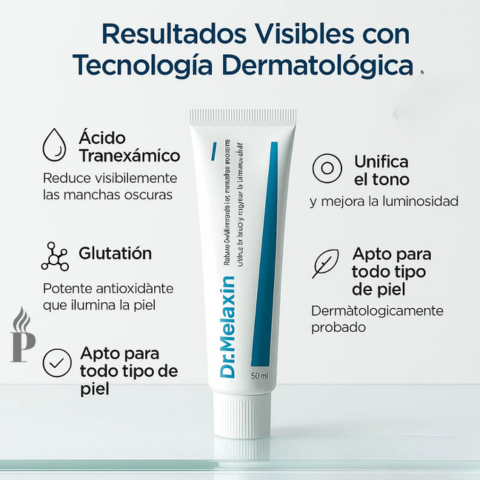 Crema Facias Dr. Melaxin - Ayuda a reducir manchas, mejora la textura cutánea y equilibra el tono de la piel - ¡Unifica tu piel hoy!