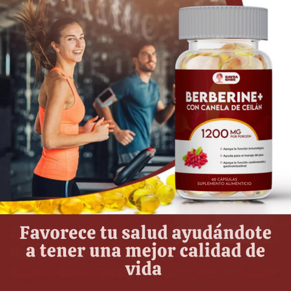 Suplemento berberina 1200 mg - Ayuda a controlar el azúcar, mejora la insulina del cuerpo, reduce colesterol y triglicéridos - ¡Mejora tu calidad de vida hoy!