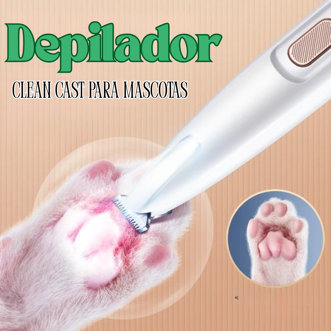 DEPILADOR CLEAN CAST PARA MASCOTAS ¡LIMPIAZA PROFUNDA! + ENVÍO GRATIS