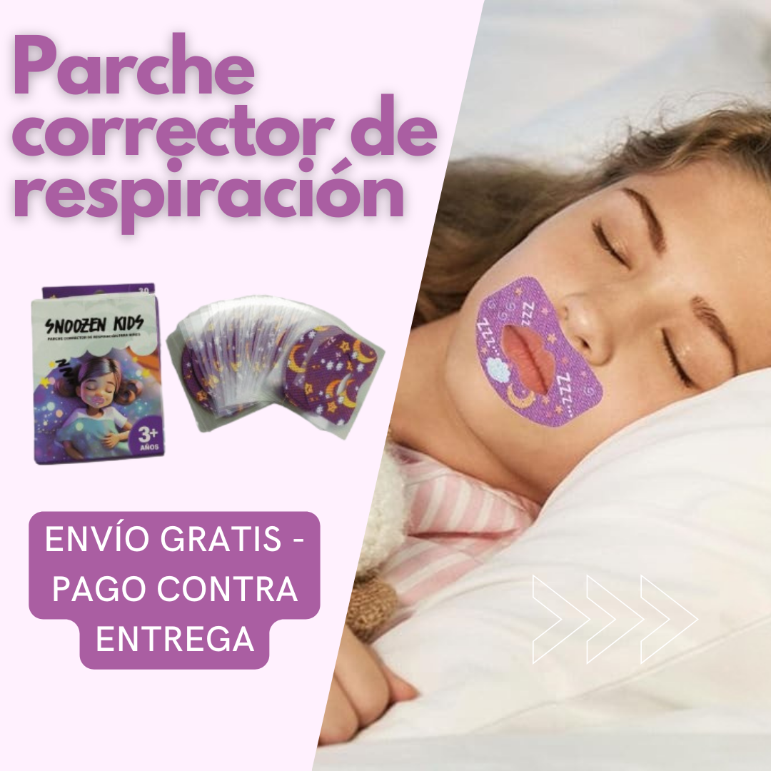 BREAKIDS™ PARCHE CORRECTOR DE RESPIRACIÓN ¡TU HIJO DORMIRÁ TODA LA NOCHE! + PAGA 2 LLEVA 3 + ENVÍO GRATIS