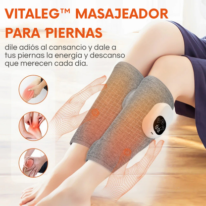 VITALEG™ MASAJEADOR DE PIERNAS ¡RECUPERA TUS PIERNAS DESPUÉS DE UN LARGO DÍA DE TRABAJO! + MANUAL DE USO+ ENVÍO GRATIS