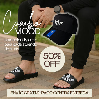 COMBO MOOD ADIDAS™: SANDALIAS + GORRA ¡TU ESTILO COMIENZA DESDE LOS PIES! + TENEMOS DESDE LA TALLA 37 HASTA LA 43 + ENVÍO GRATIS
