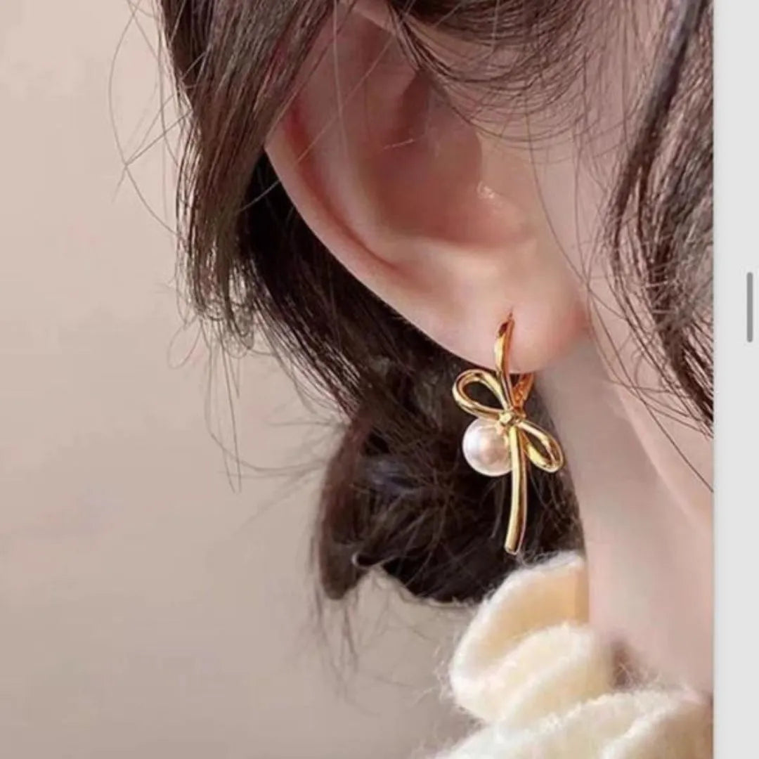 PENDIENTES LAZOS PERLADOS ¡EL REGALO PERFECTO! + ENVÍO GRATIS.