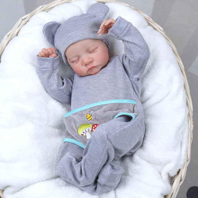 Reborn realista - Accesorios GRATIS + certificado de nacimiento - mide 40 cm x 12 cm