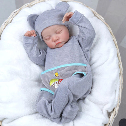 Reborn realista - Accesorios GRATIS + certificado de nacimiento - mide 40 cm x 12 cm